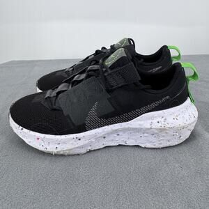 Nike Crater Impact Shoes Womens Size 5.5 Black Green Running CW2386-001 Sneakers